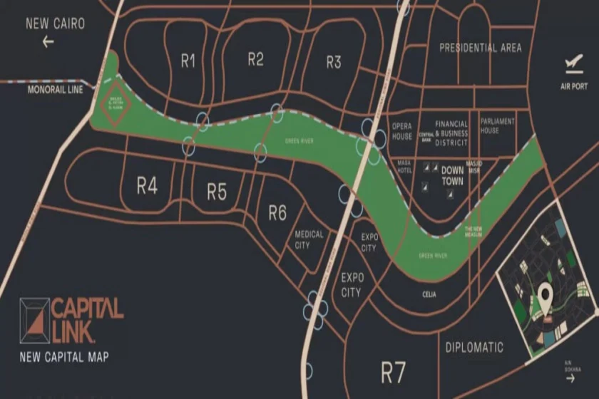 موقع كمبوند كارديا العاصمة الإدارية