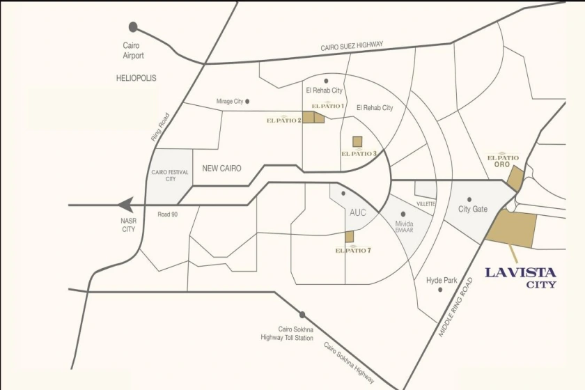 موقع كمبوند ممشى فيستا العاصمة الإدارية
