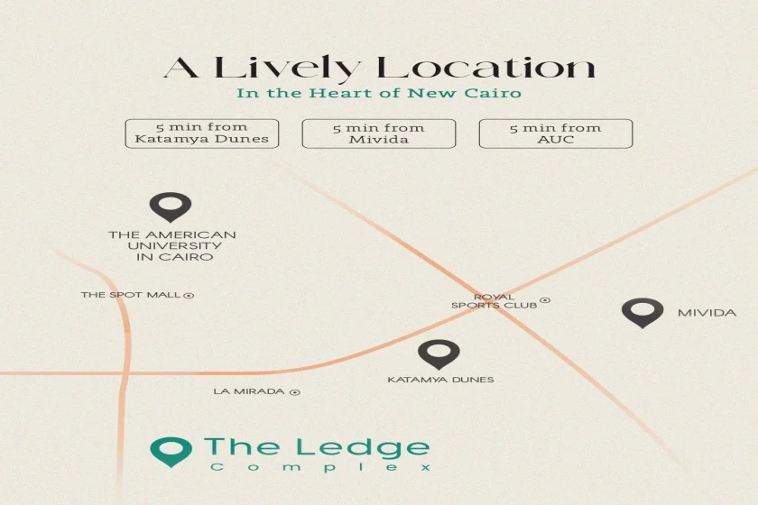 موقع ذا ليدج القاهرة الجديدة